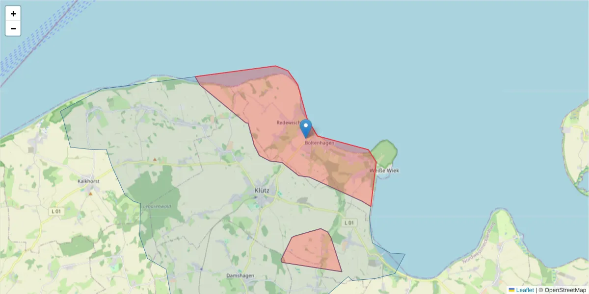 Karte des Postleitzahlen Bereichs  und der umliegenden Postleitzahlen in Deutschland