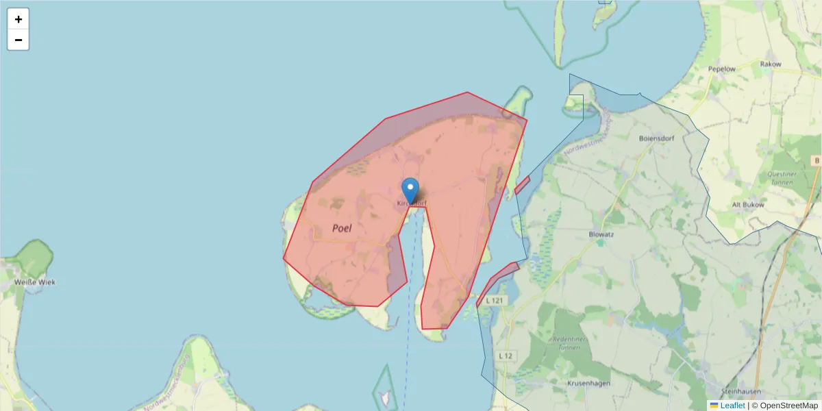 Karte des Postleitzahlen Bereichs  und der umliegenden Postleitzahlen in Deutschland