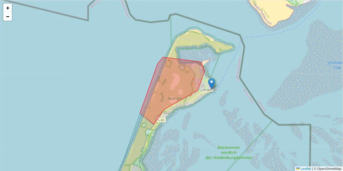 Karte des Postleitzahlen Bereichs  und der umliegenden Postleitzahlen in Deutschland