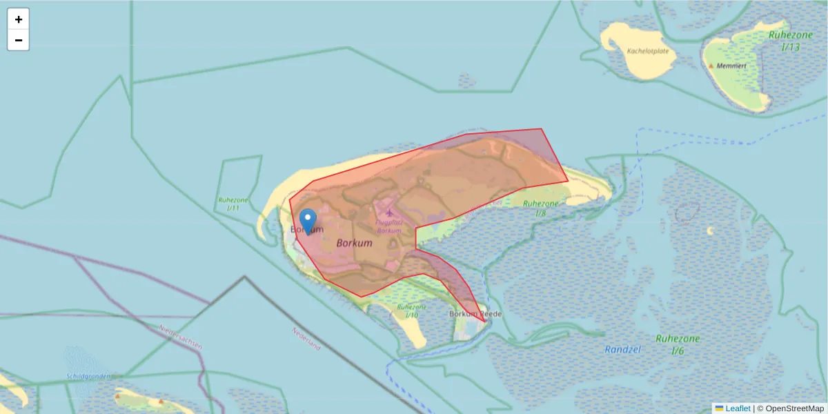Karte des Postleitzahlen Bereichs  und der umliegenden Postleitzahlen in Deutschland