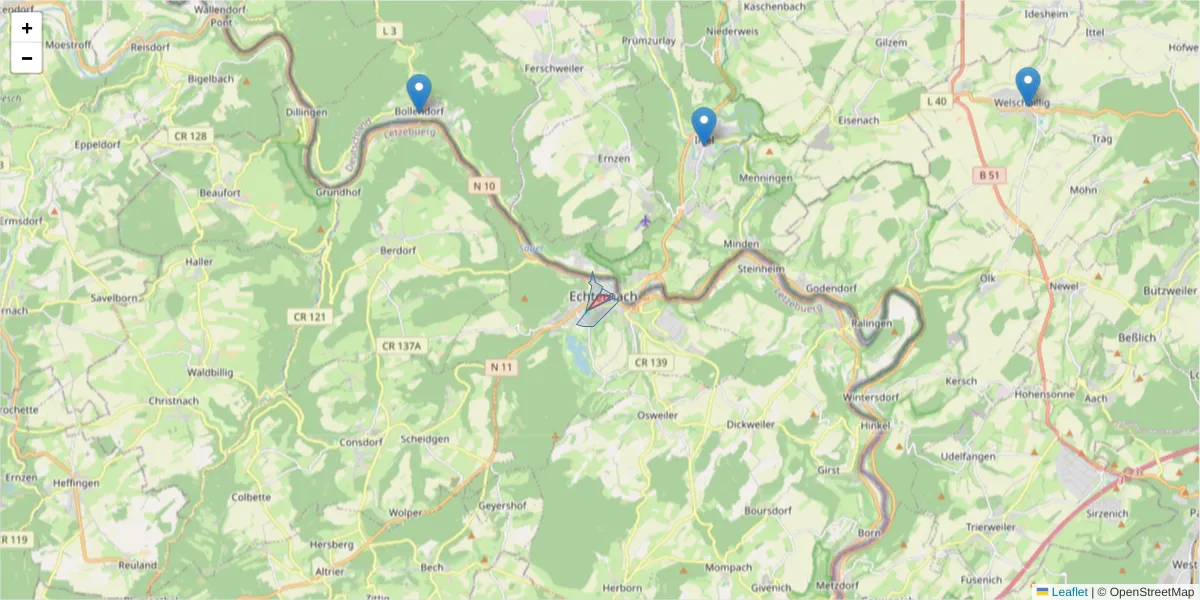 Karte des Postleitzahlen Bereichs  und der umliegenden Postleitzahlen in Deutschland