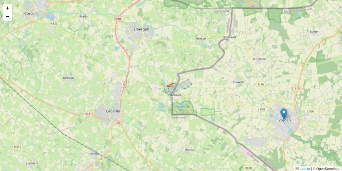 Karte des Postleitzahlen Bereichs  und der umliegenden Postleitzahlen in Deutschland