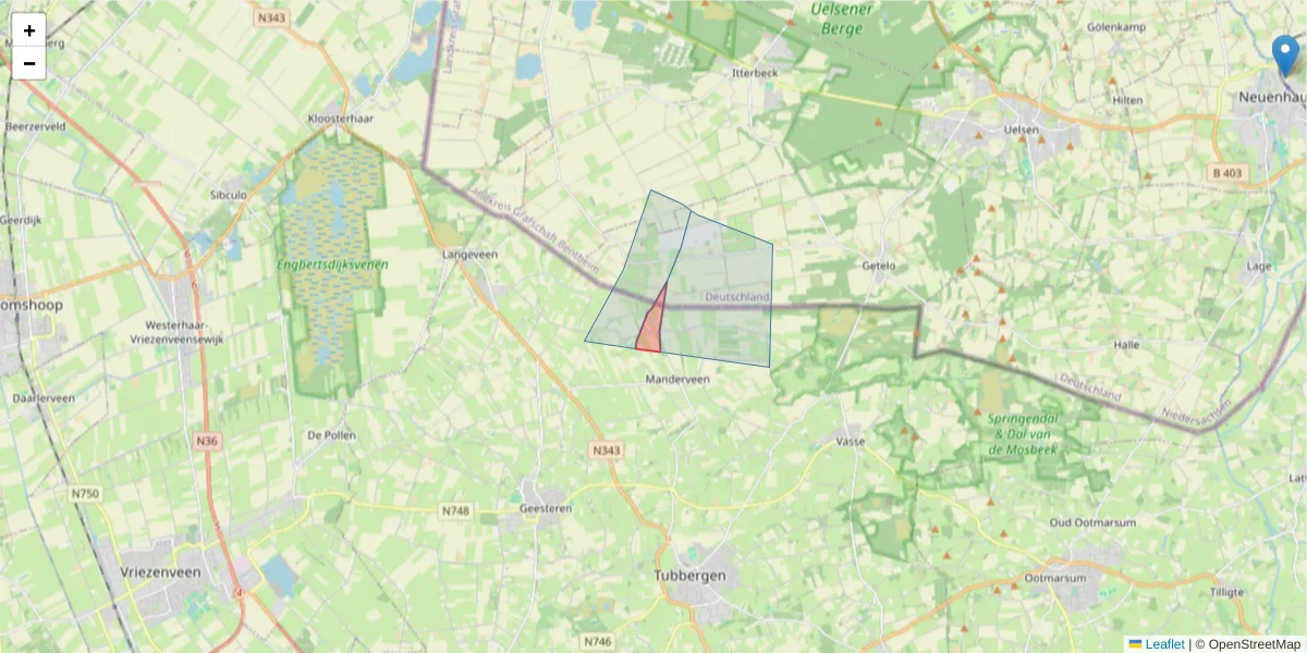 Karte des Postleitzahlen Bereichs  und der umliegenden Postleitzahlen in Deutschland